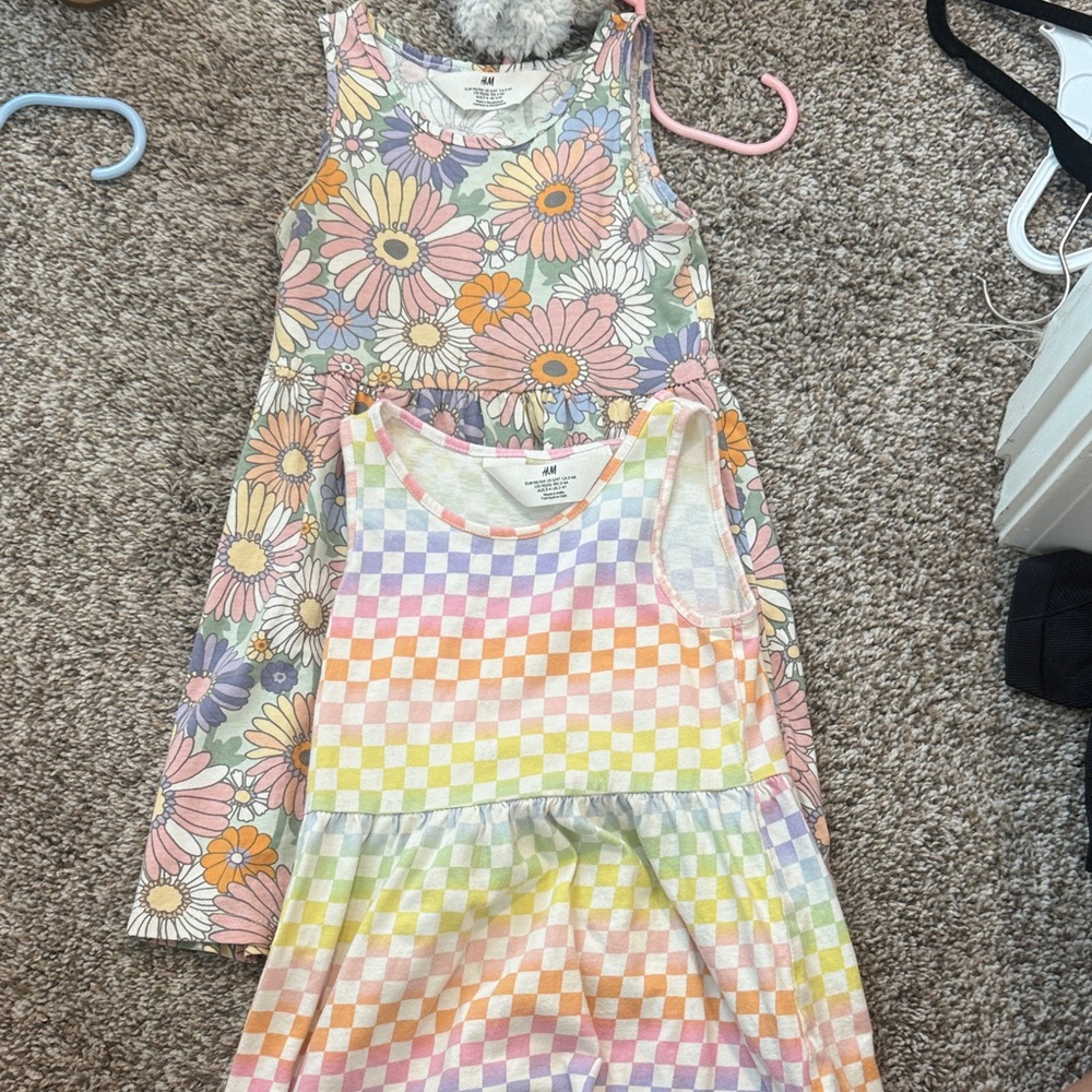 H&M Multicolor Floral and Checkered Dresses